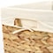 Vintiquewise Handmade Rectangular Water Hyacinth Wicker Laundry Hamper with Lid Natural, Medium QI004242.M - alternate 2